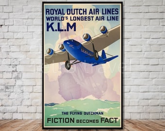 K.L.M  DUTCH AIRLINES パンフレット レトロ 希少 K.L.M DUTCH AIRLINES パンフレット レトロ 希少 Vintage poster