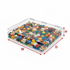 Clear Acrylic Display Tray With Camlock - 3/16" Thick bild 3