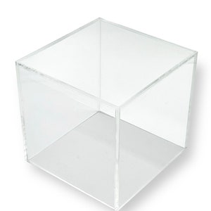  LOVPLAY Acrylic Box Decorative Box with Lid Clear Box Square  Stackable Mult-Purpose for Office and Home : Office Products