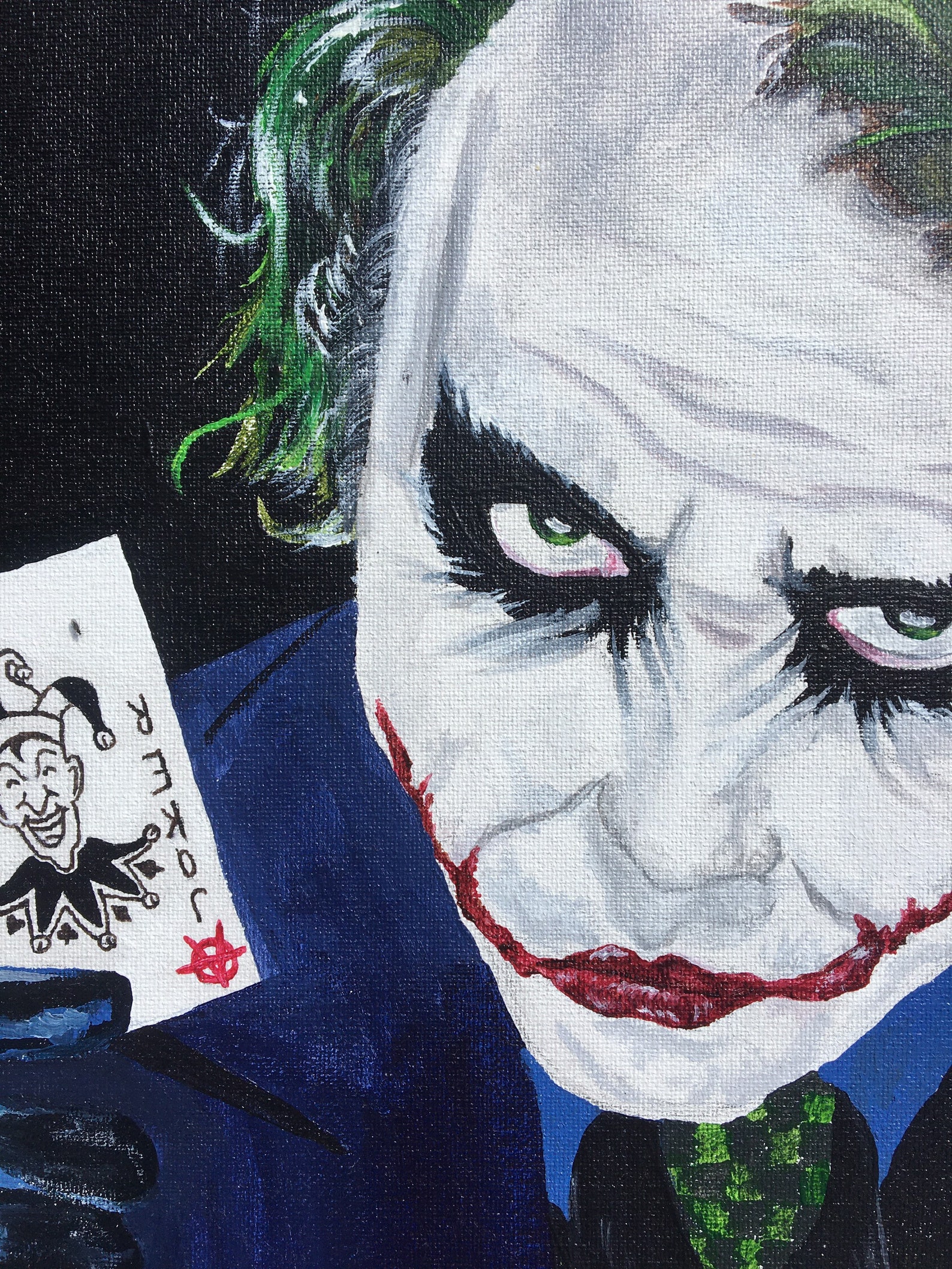 Heath Ledger Joker Original Painting Etsy