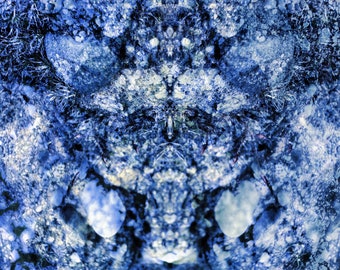 Orage, Photographie d’art de Catherine Désirée, en tirage numéroté (mots-clés: fantastique, bleu, abstraction, rêve)