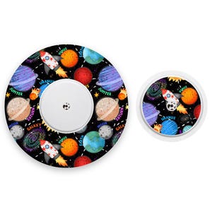 Solar System Freestyle Libre 2 Diabetes Patches, Medical Tape CGM Patch with Matching Vinyl Centre Sticker