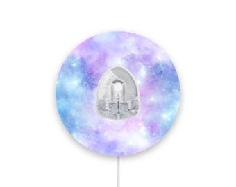 Blau-Lila Aquarell Infusionsset Diabetes Patches, Medizinisches Klebeband Patch, AutoSoft 90, MiniMedMio advance, Medtronik Expanded