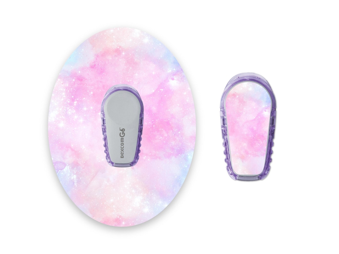 Pastel Pink Watercolour Dexcom G6 Diabetes Patches, Medical Tape CGM ...