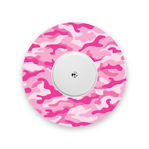 Pink Camouflage Freestyle Libre 2 Diabetes Patch, Medical Tape CGM Sticker