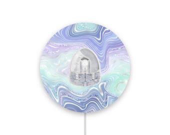 Blau-Grün Marmor Sparkle Effekt Infusionsset Diabetes Patches, Pflaster