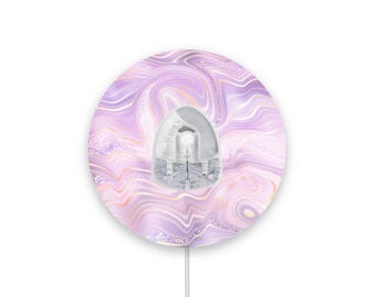 Lila Marmor Sparkle Effekt Infusionsset Diabetes Patches, Pflaster
