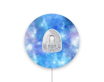 Blaues Aquarell Infusionsset Diabetes Patches, Medizinisches Klebeband Patch, AutoSoft 90, MiniMedMio advance, Medtronik Expanded