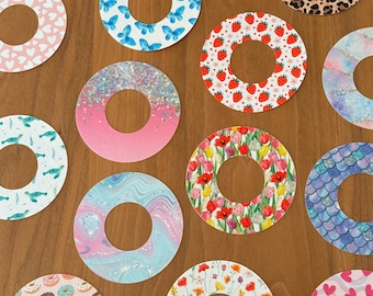 Libre 2 Diabetes Patches Zufallssets, CGM, Medizinisches Klebeband, Hypoallergen, mit passenden Vinyl Geräte Aufkleber