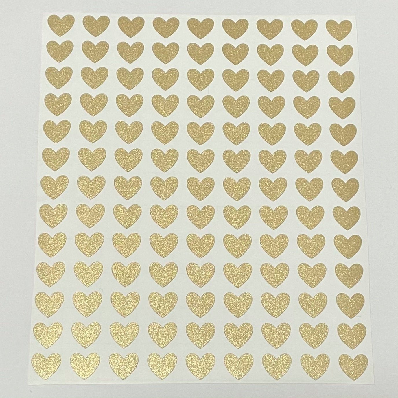 Glitter Heart Frames Clipart Digital Planner Stickers, Ombre