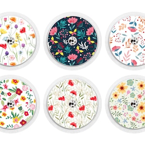 Set of 12 Floral Freestyle Libre 1 & 2 Diabetes Sensor Stickers, Flowers, Flowery