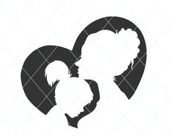 Download Mom And Child Svg Etsy