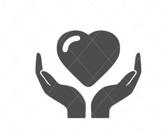 Hands Holding Heart Etsy