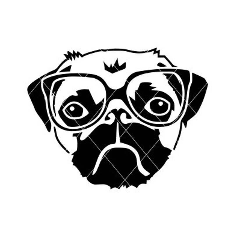 Download Puppy svg pug svg pug cut file dog svg geek dog svg nerd ...