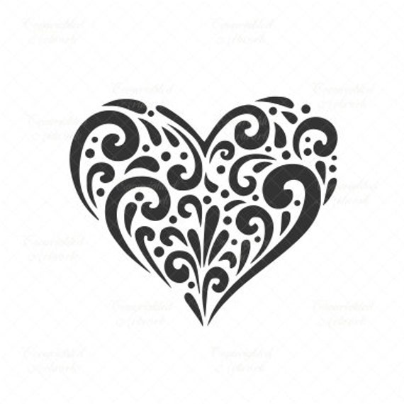 Heart Svg Heart Cut File Heart Vector Flurry Heart Heart Etsy