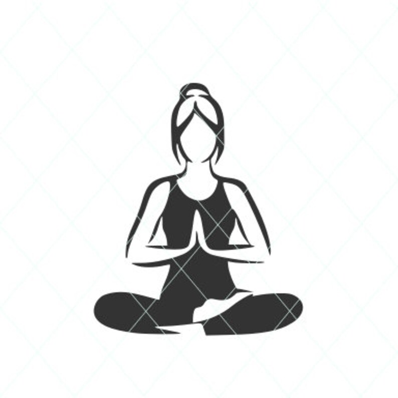 Download Yoga svg yoga pose svg meditation svg meditating woman | Etsy