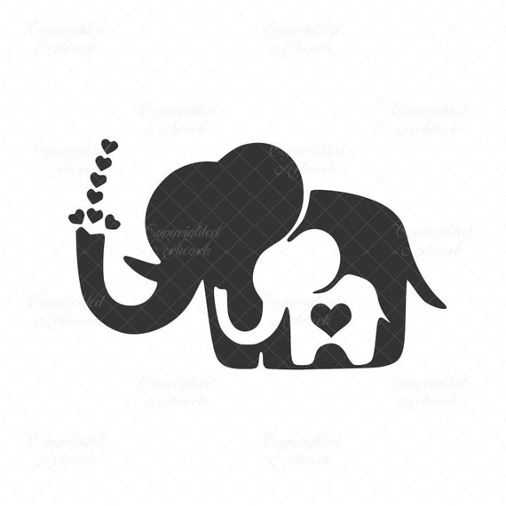 Download Elephant Svg Elephant Cut File Elephant Vector Pregnant Etsy