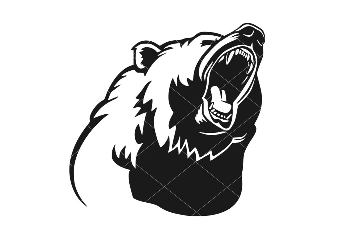 Bear Dxf File Vector Cut File Bear Silhouette Laser C vrogue.co
