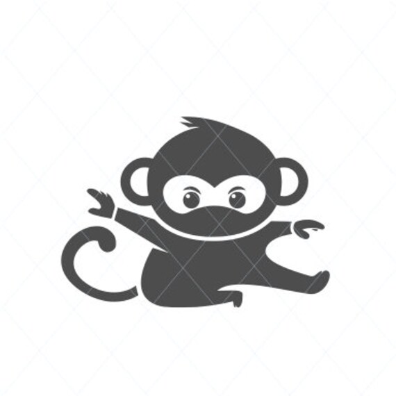 Download Cute Monkey Svg Baby Monkey Svg Monkey Cut File Monkey Etsy