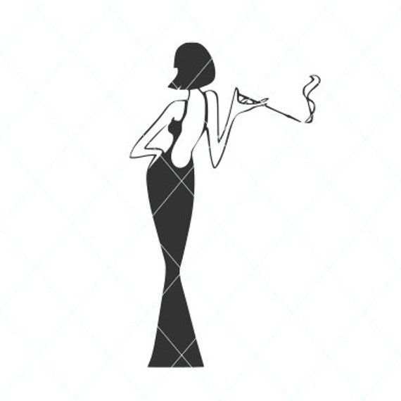 Download Smoking Woman Beautiful Woman Sexy Back Svg Sexy Pose Etsy