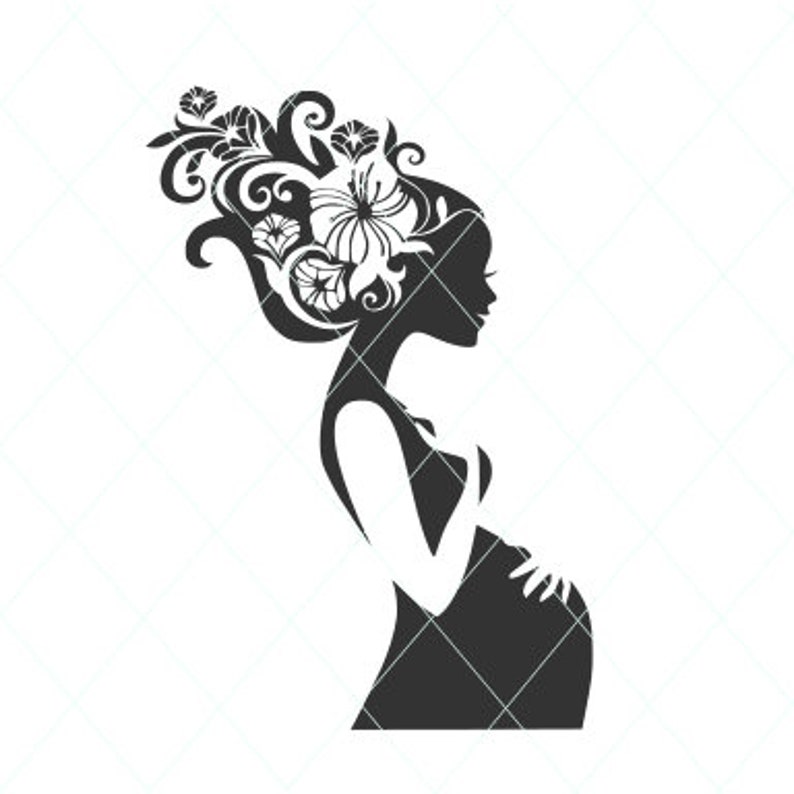 Download Pregnant woman svg mom and baby cut file mom and baby | Etsy