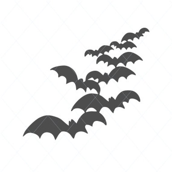 Download Bats Svg Flying Bats Svg Bats Cut File Group Of Bats Cute Etsy