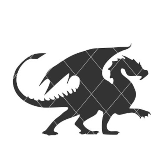 Download Dragon Svg Dragon Vector Dragon Cut File Dragon Svg Fierce Etsy