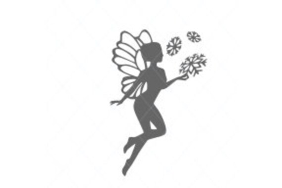 Download Snow Fairy Snowflakes Svg Christmas Svg Whimsical Fantasy Etsy