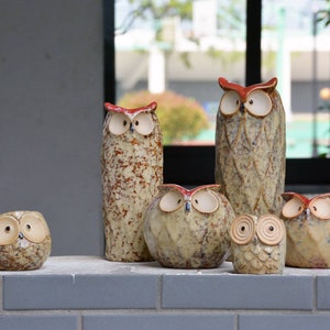 Cute BIG OWL Planter/ Adorable Cactus Succulent Pots/ Animal planter/ Patio Outdoor Indoor Planter/ Desk Shelf Decoration