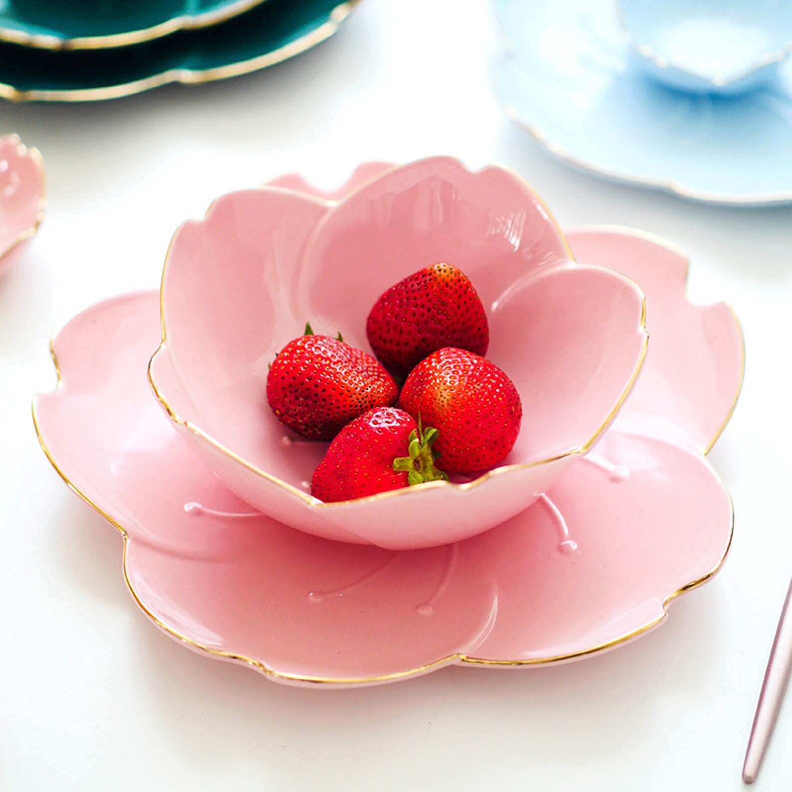 Japanesestyle Cherry Blossom Sakura Ceramic Plates and Etsy