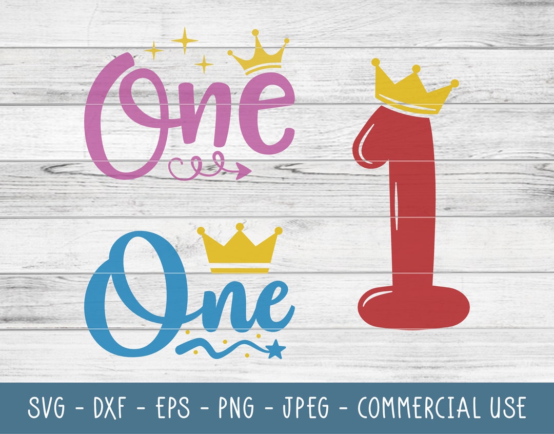 First Birthday, Number 1, One, 1st Birthday SVG Cut File Bundle for
