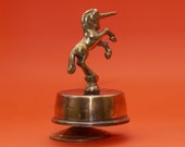 Vintage Brass Unicorn Music Box Born Free 1980s