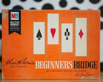 Vintage 1965 Beginners Bridge | Chas H Goren's New Fine Edition | Milton Bradley