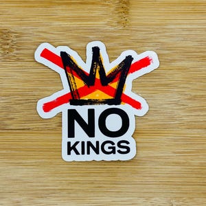 No Kings Vinyl Sticker