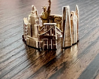 New York Skyline - Cityscape Ring Statement Ring for Her - Ring for Women - Anniversary Gift - Mothers Day-City Ring - Gift Idea -Fancy Ring
