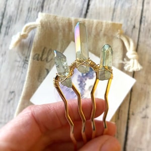 Aura Quartz Hairpin - Etsy display picture 1