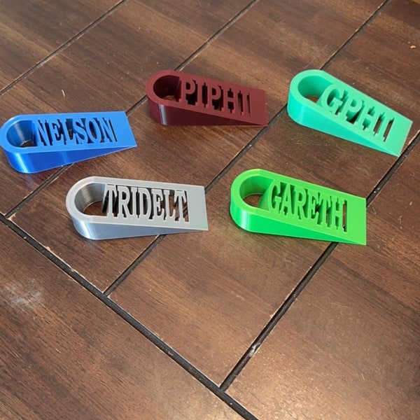 Custom Last Name Door Wedge