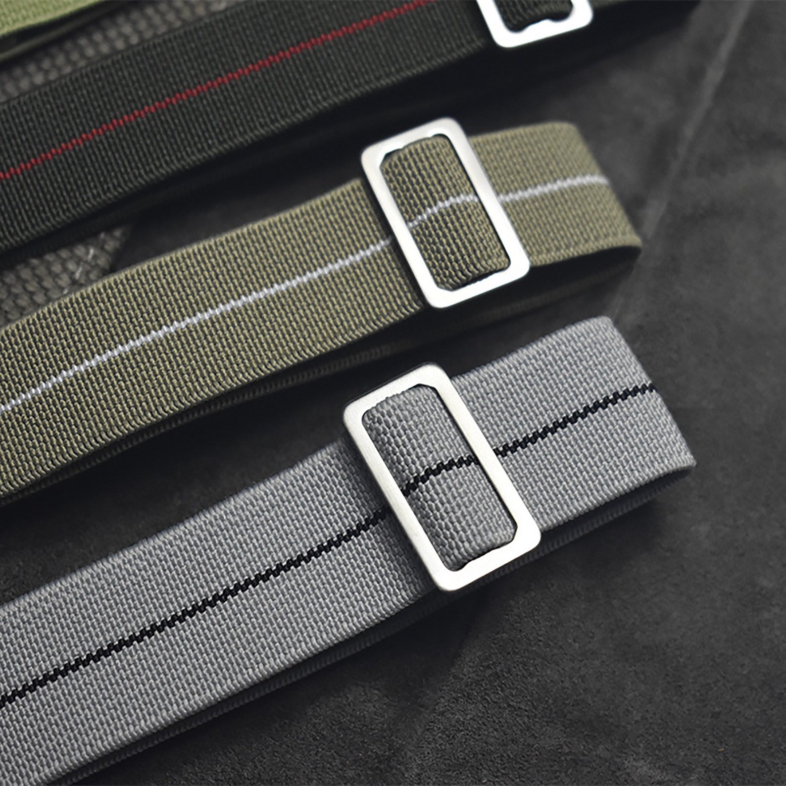Elastic Watch Strap Bands 18mm 20mm 22mm Black Blue Green Gray Etsy