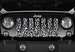 White Leopard Print Grille Insert for Gladiator, Wrangler, Jt, Jl, Jlu, Jk, Jku, Tj, Lj, Yj, Cj, Renegade, Patriot, etc 