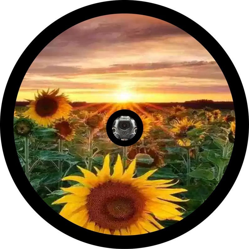 Sunrise Sunflower Spare Tire Cover
