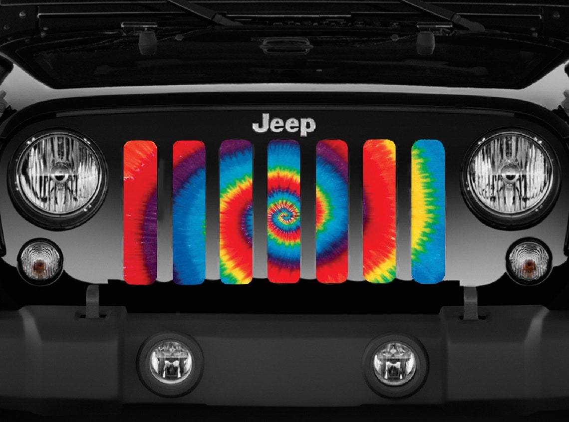 Tie Dye Print Jeep Grille Insert Jt Jl Jlu Jk Jku Tj Etsy
