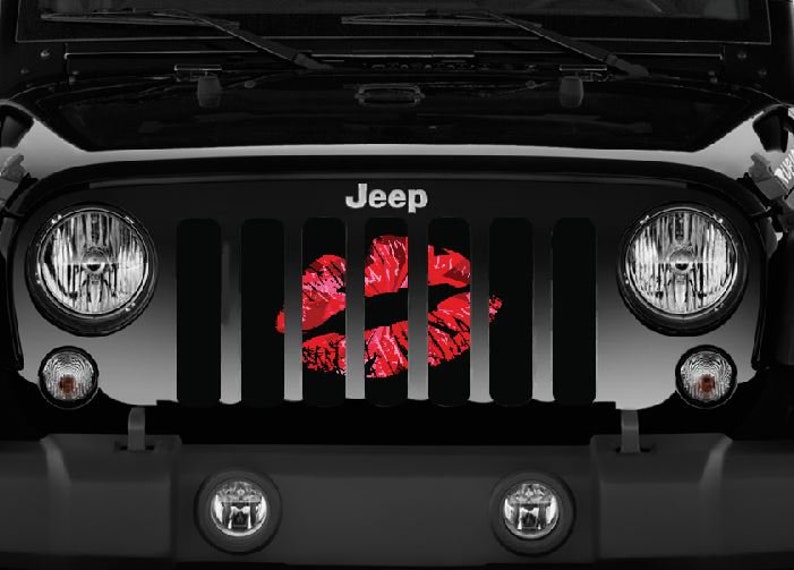 Red Ombre Lips Grille Insert for Jt Jl Jlu Jk Jku Tj Lj - Etsy