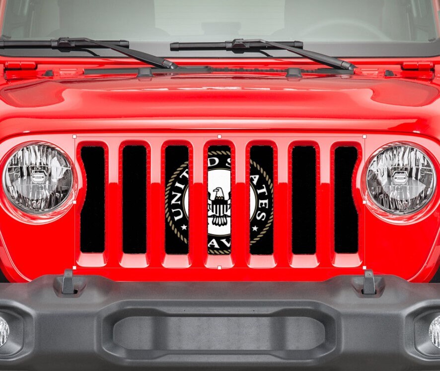 USN Navy Bronze Jeep Grille Insert Jl/jlu Jt Jk Jku Tj Etsy