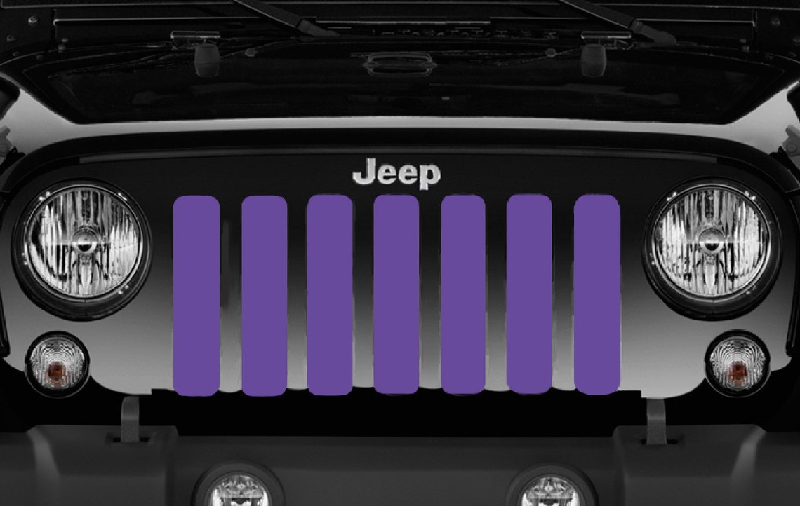 Solid Purple Jeep Grille Insert Jt Jl Jlu Jk Jku Tj Lj Etsy