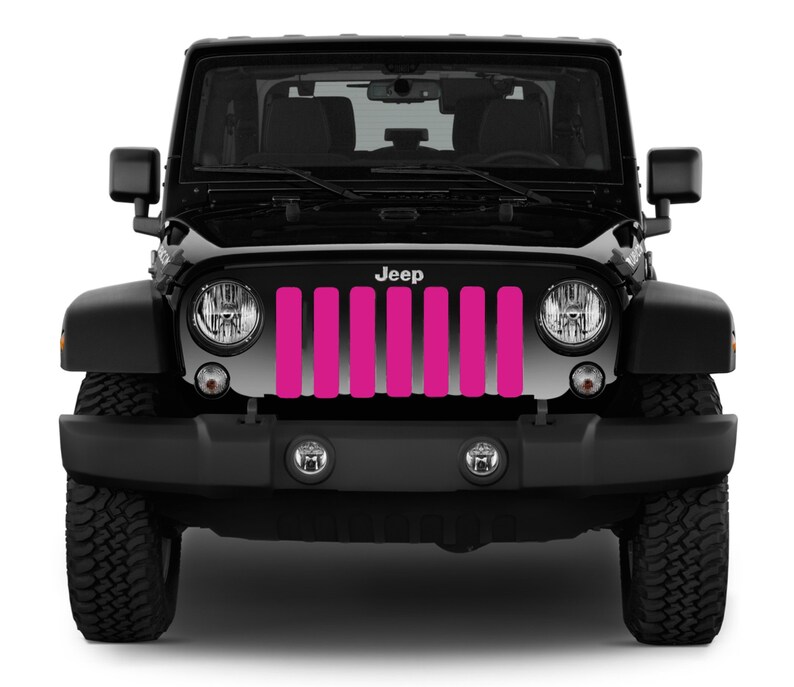 Jeep Wrangler Pink Grill Inserts