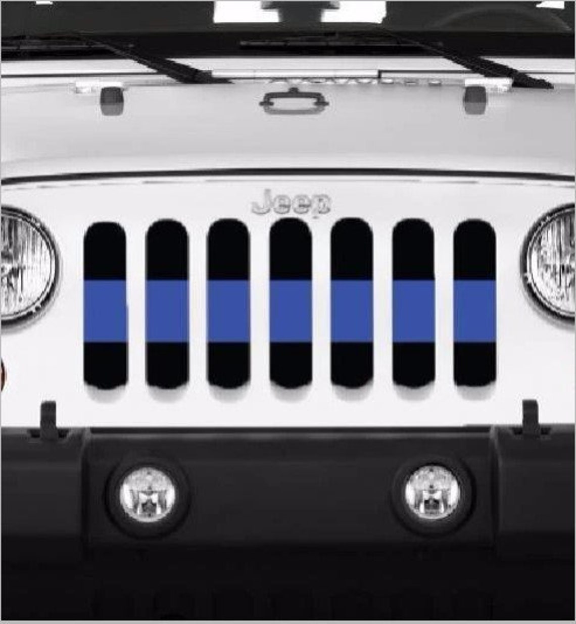 Back the Blue Line Grille Insert thin Blue Line for Jt Jl Etsy