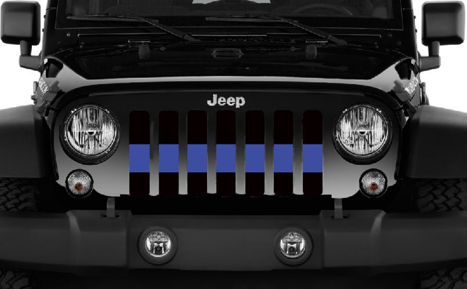 Back the Blue Line Grille Insert thin Blue Line for Jt Jl Etsy
