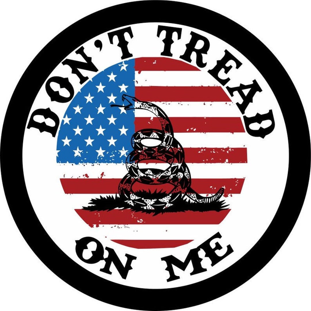 Don't Tread on Me American Flag Black Spare Tire Cover for Etsy Australia