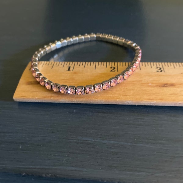 Swarovski pink stretch bracelet