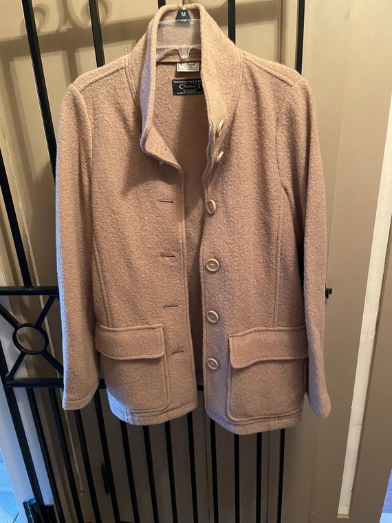 llbean tan boiled wool Gem